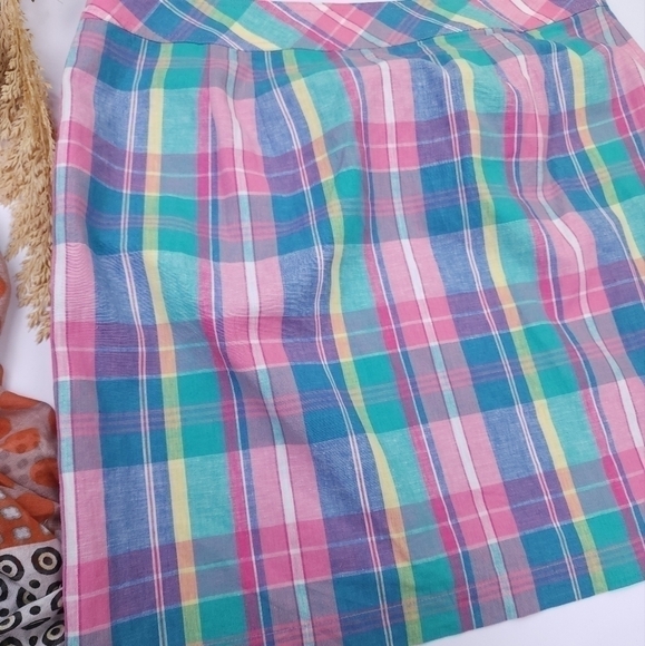 New Talbots Multi-colored Skirt Sz 12 - Picture 6 of 13
